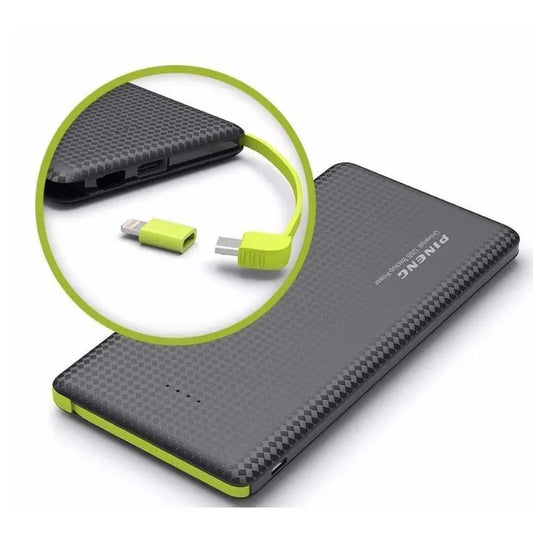 Carregador Portátil Power Bank Pineng 10.000mAh – Compacto, Potente e Essencial!